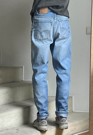 Vintage LEVIS Jeans Denim Pants 80s Orange Tab / Wash Blue