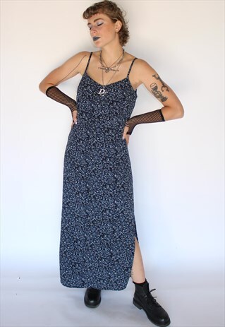 90S FLORAL SLIP DRESS