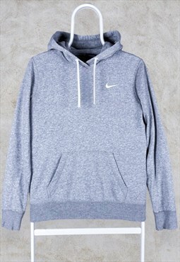 Grey Nike Hoodie Pullover Embroidered Swoosh Women's Grey