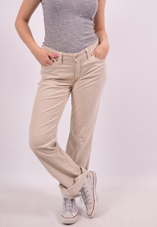 VINTAGE LEVI'S CORDUROY TROUSERS BEIGE
