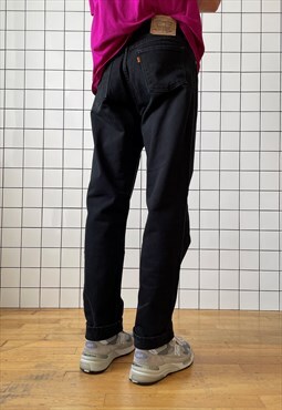 Vintage LEVIS Jeans Denim Pants 80s Orange Tab / Black