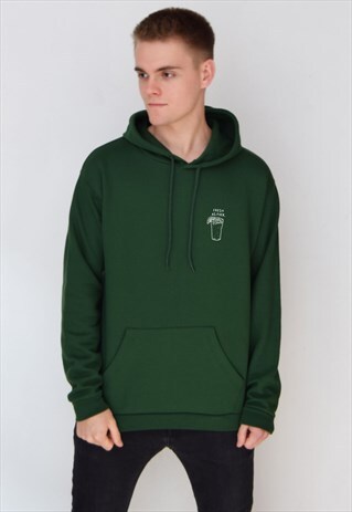GREEN FRESH AS F-CK (WHITE) HOODIE