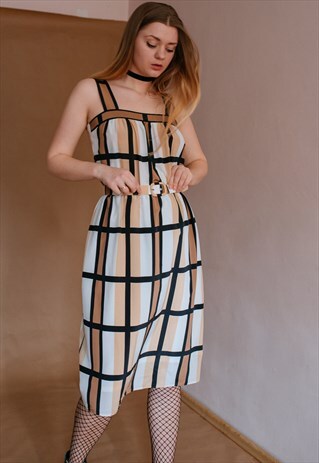 VINTAGE 70S SLEEVELESS DRESS