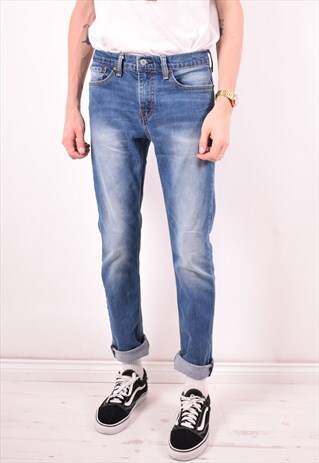 LEVI'S 511 MENS VINTAGE JEANS W31 L32 BLUE 90S