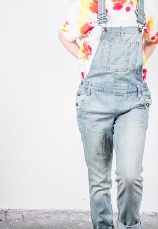 VINTAGE BLUE DENIM DUNGAREES