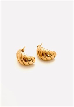 Panis croissant huggie earrings jewellery