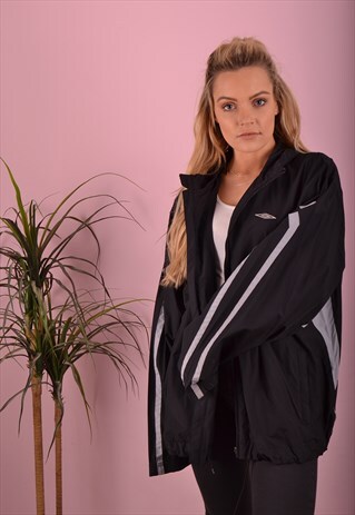 BLACK UMBRO SHELL JACKET GTJ3620