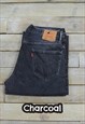Vintage Levis 550 Relaxed Fit Jeans Charcoal GRADE B