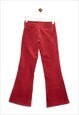 TWIK CORD PANT BOOT CUT FIT RED