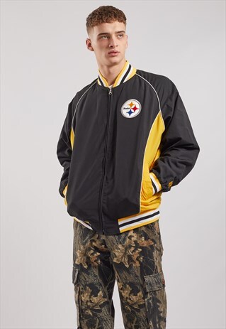 VINTAGE NFL PITTSBURGH STEELERS BOMBER SHELL JACKET