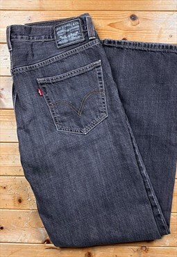 Vintage black mens Levis 505s denim jeans 36 x 33
