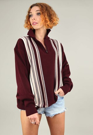 VINTAGE OVERSIZED 1/4 ZIP PAUL & SHARK SWEATSHIRT JUMPER