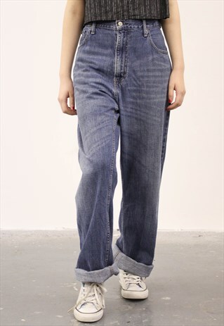 VINTAGE LEVI'S 569 BLUE MOM JEANS