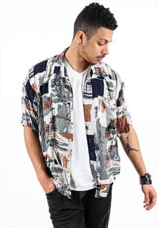VINTAGE PATTERNED SHIRT PSAW409D