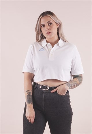 vintage cropped polo shirt