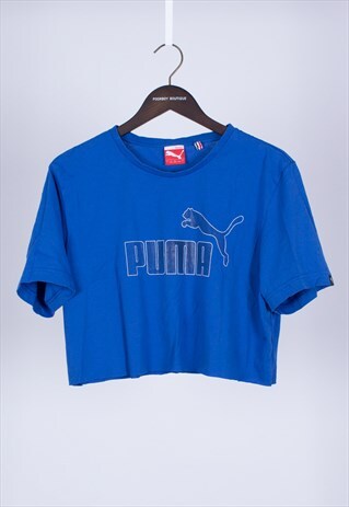 REMADE 90S BLUE CROPPED T-SHIRT PUMA