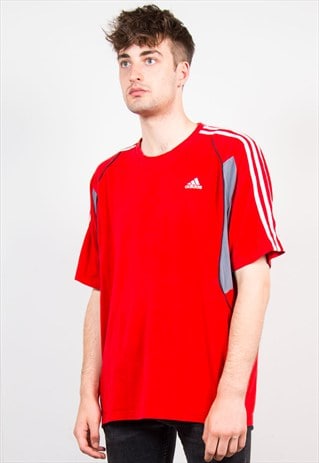 VINTAGE RED 90'S ADIDAS T-SHIRT