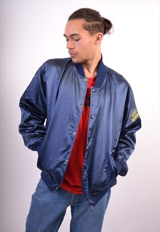 VINTAGE BOMBER JACKET BLUE