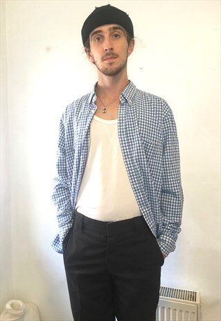 VINTAGE BLUE CHECK SHIRT