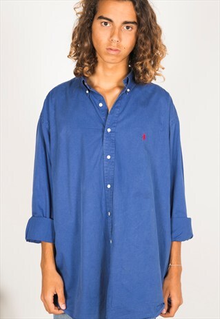VINTAGE POLO RALPH LAUREN SHIRT / ( S4110 / C401 )