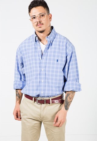 VINTAGE 80S CLASSIC POLO RALPH LAUREN SHIRT / S4519