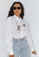 VINTAGE 90S TOM AND JERRY CARTOON EMBROIDERED SHIRT