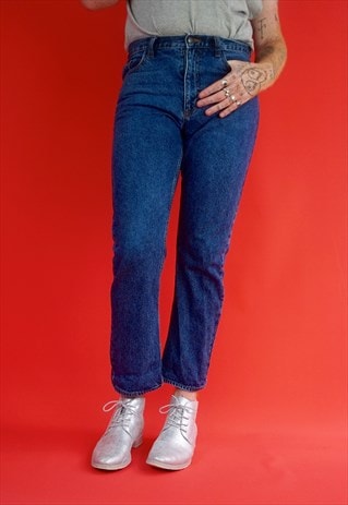 VINTAGE 1990S BLUE SLIM FIT JEANS