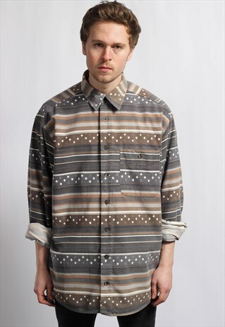 VINTAGE OVERSIZED AZTEC NAVAJO SHIRT