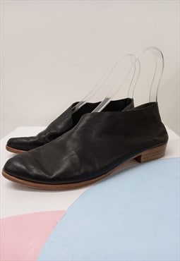 90's Vintage Sevilla Smith Shoes Black Leather 