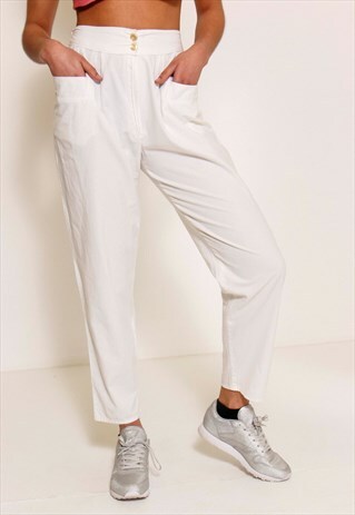 VINTAGE 90'S WHITE TROUSERS