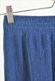 VINTAGE 90S MIDI SKIRT IN BLUE