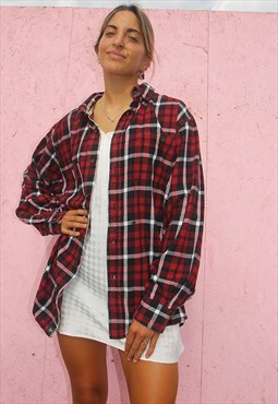 Check Flannel Shirt in Red