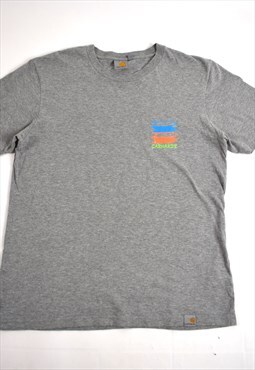 Vintage 90s Carhartt Grey Logo T-Shirt