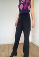VINTAGE BLACK HIGH WAISTED TROUSERS