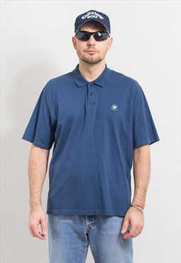 BMW polo shirt in blue short sleeve XXL