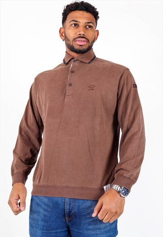 VINTAGE PAUL & SHARK LONG SLEEVE POLO T-SHIRT AWT9