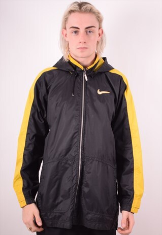 NIKE MENS VINTAGE JACKET MEDIUM BLACK 90S