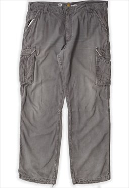 Vintage Carhartt Relaxed Fit Grey Workwear Trousers Mens
