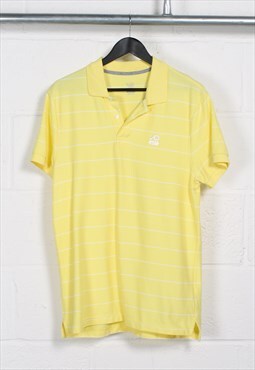 Vintage Nike Polo Shirt in Yellow Large