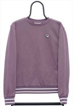 Vintage Fila Purple Sweatshirt Womens