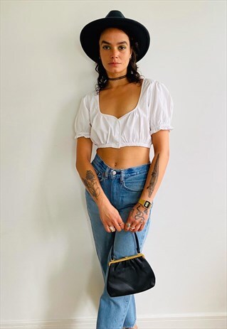 VINTAGE BLACK DRESS BAG
