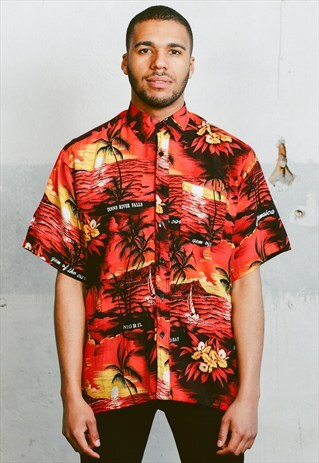 VINTAGE HAWAII PATTERNED SHIRT