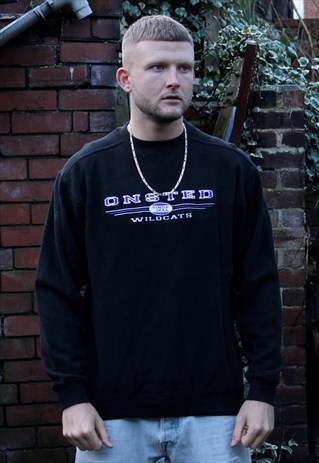 VINTAGE SPELL OUT LEE SPORTS SWEATSHIRT MEDIUM