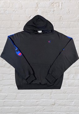 Champion small C hoodie in black 