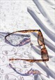 TORTOISE SHELL SEMI CAT EYE SUNGLASSES