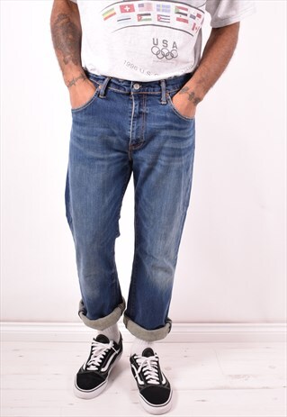 LEVI'S MENS VINTAGE JEANS W36 L30 BLUE 90S