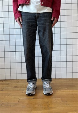 Vintage LEVIS Jeans Wash Denim Pants 80s Orange Tab / Gray