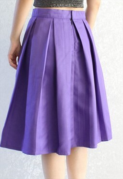 Vintage Skirt Purple S B208
