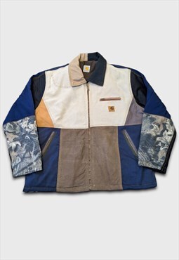 Vintage Upcycled Reworked Patchwork Carhartt Detroit Jacket