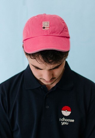 GAMERS DAD CAP PINK VIDEOGAME RETRO